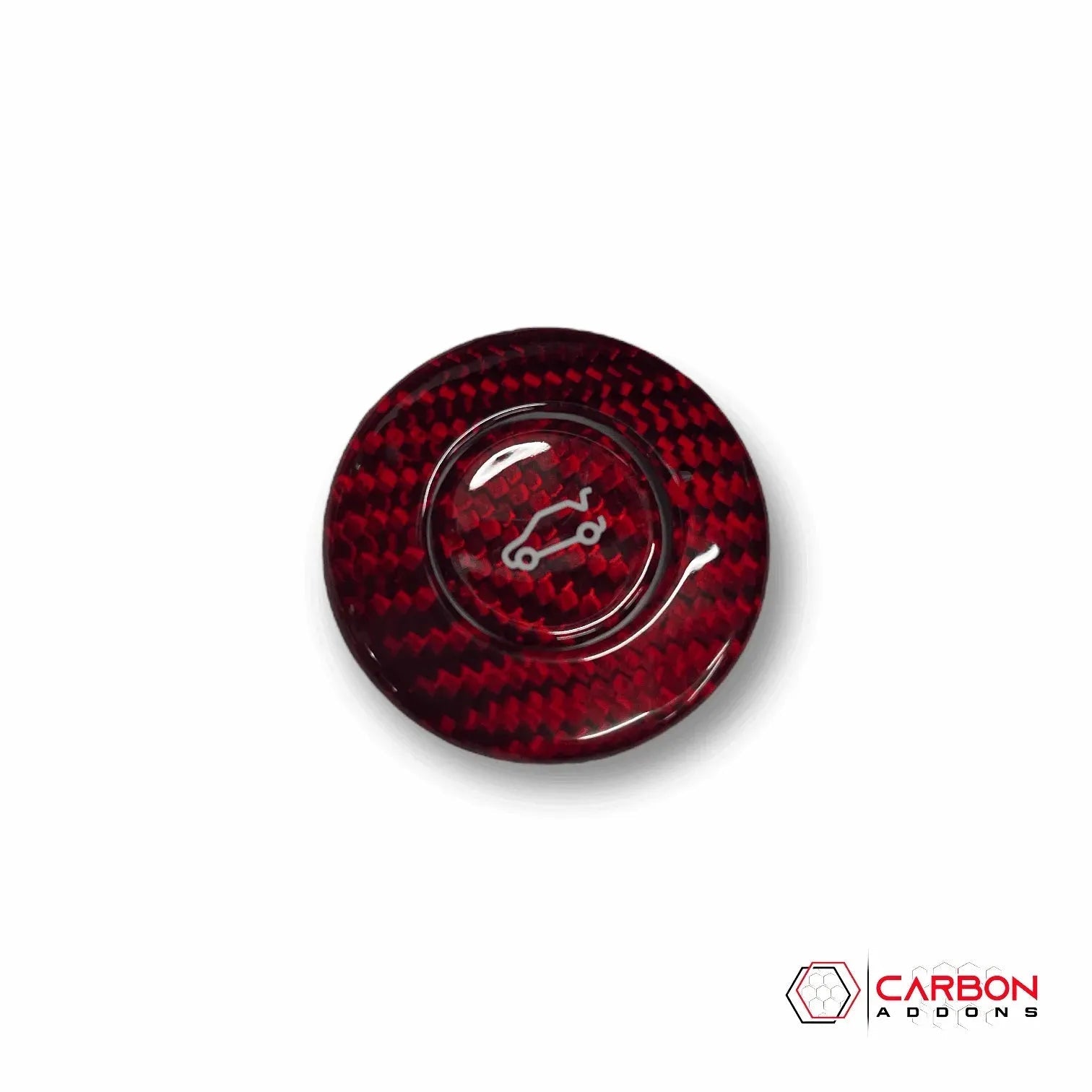 2016-2024 Camaros Carbon Fiber Trunk Release Button Cover - carbonaddons Carbon Fiber Parts, Accessories, Upgrades, Mods