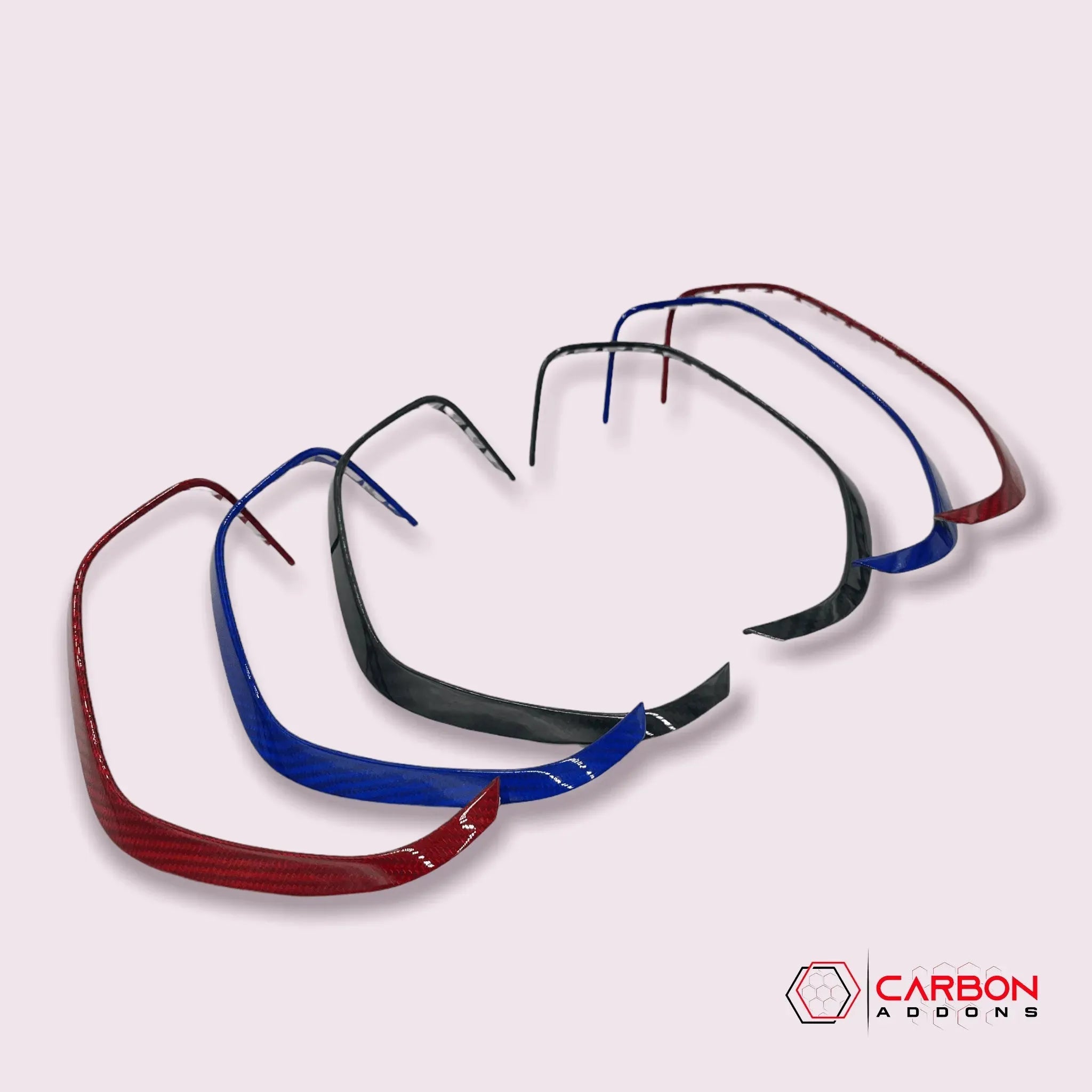 2016-2024 Carbon Fiber Gauge Cluster Bezel Chrome Delete Cover - carbonaddons Carbon Fiber Parts, Accessories, Upgrades, Mods