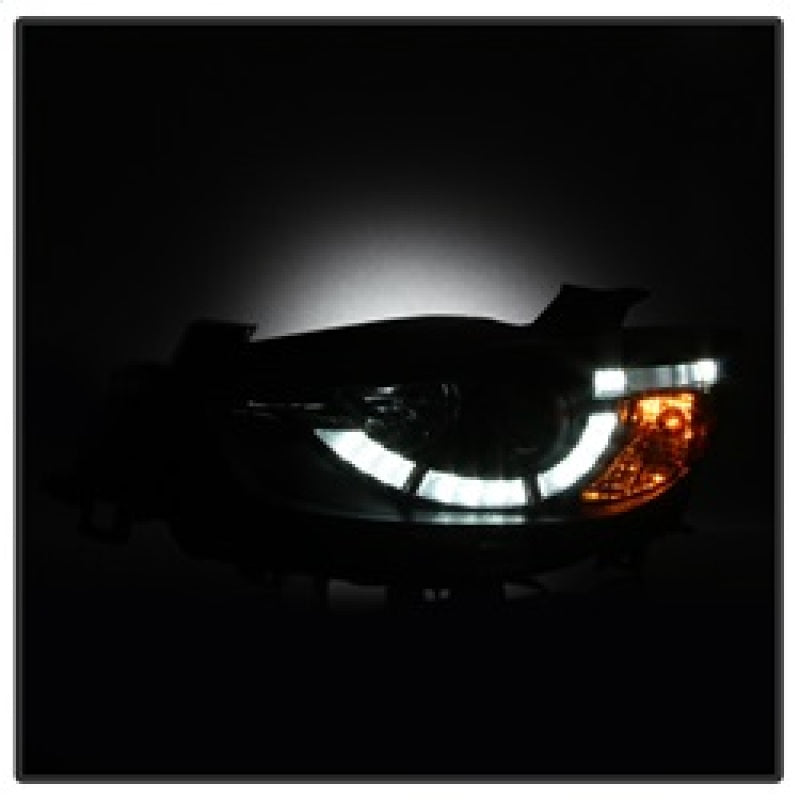 Spyder Mazda CX-5 13-15 Projector Headlights - DRL LED - Black PRO-YD-MCX513-DRL-BK-SR1 Performance