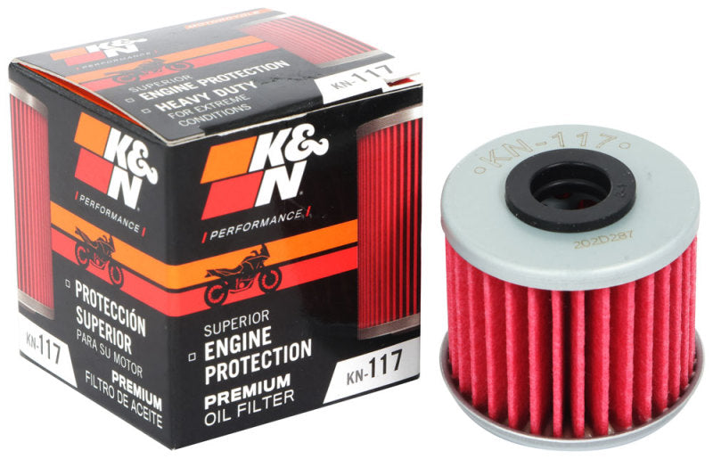 K&N Honda 1.58in OD 0.42in ID 1.4in Height Cartridge Oil Filter-SR1 Performance