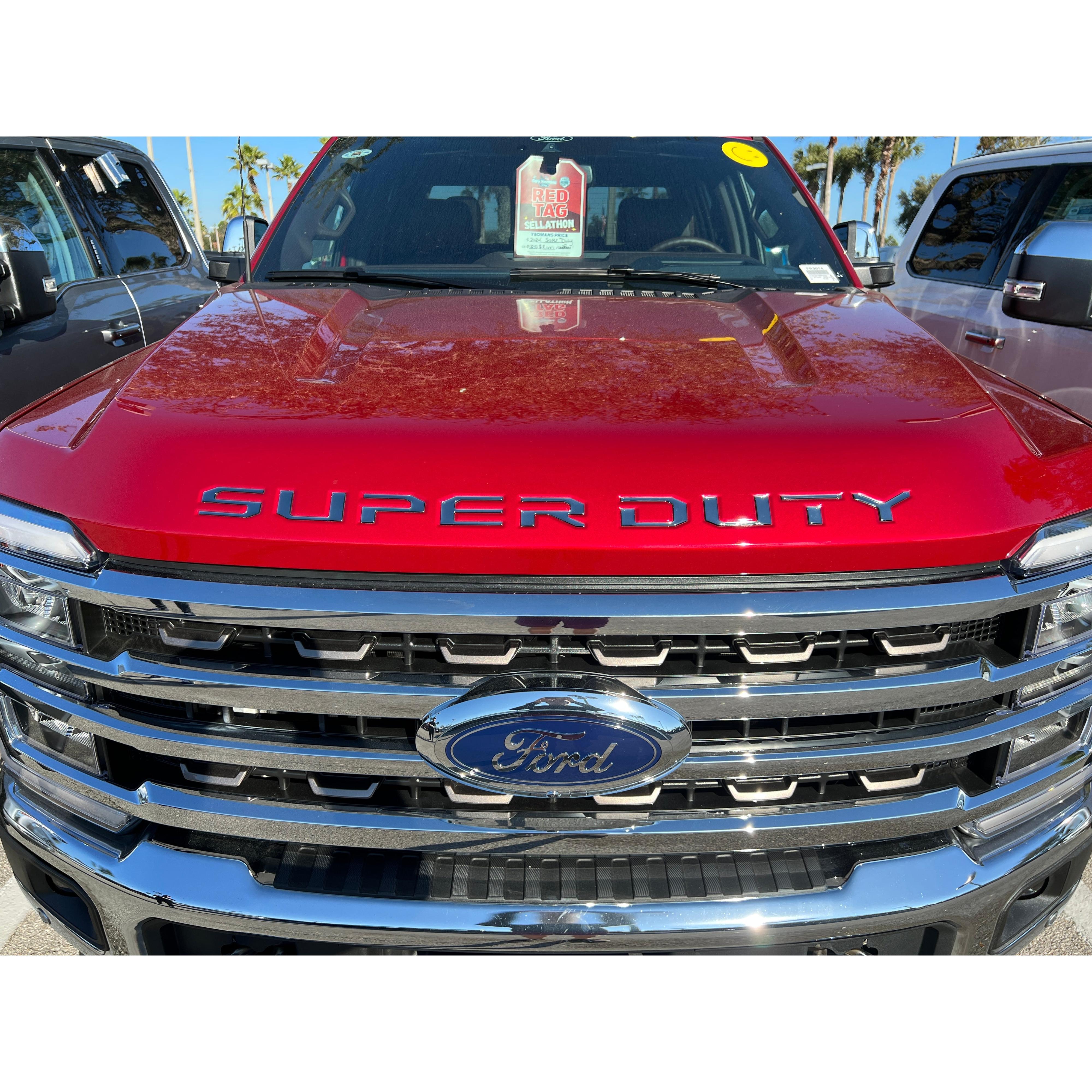 Hood Letter Inserts Fits 2023-2026 Ford Super Duty