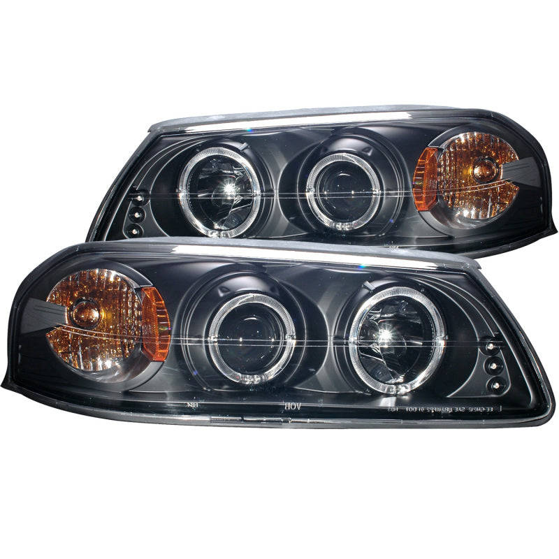 ANZO 2000-2005 Chevrolet Impala Projector Headlights w/ Halo Black-SR1 Performance