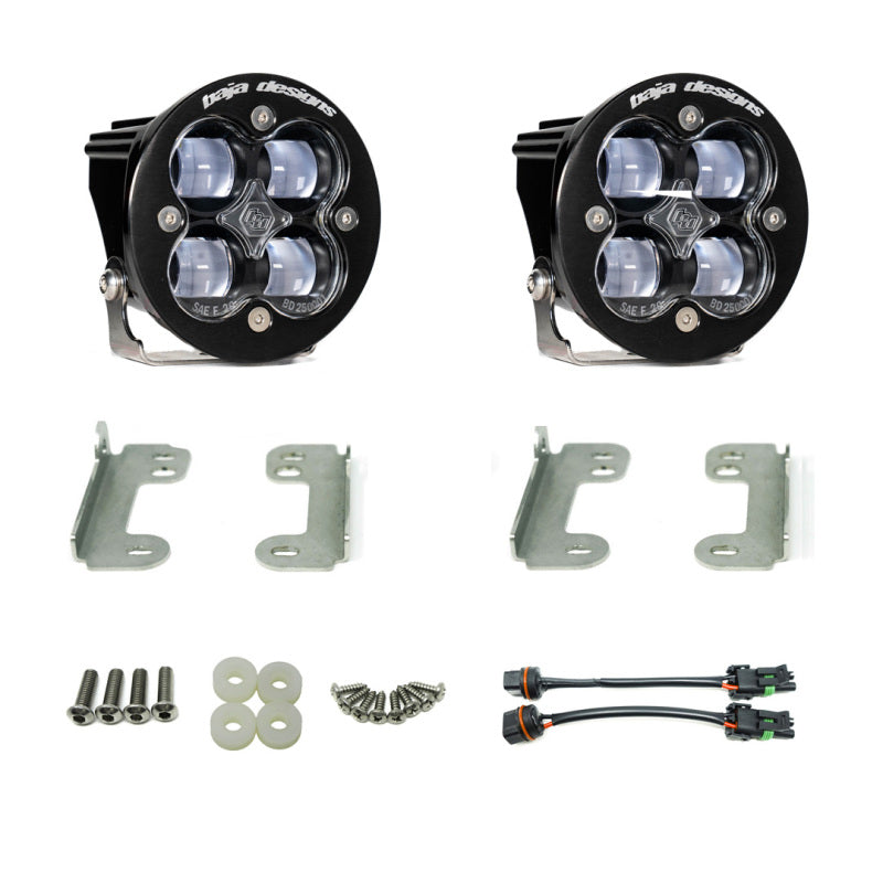Baja Designs 18-20 Jeep Wrangler JL Sahara Fog Squadron Sport Fog Pocket Kit - Clear-SR1 Performance