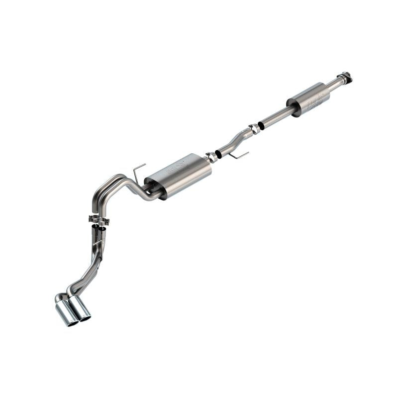 Borla F-150 2021 3.3L CC SB EC STB XL/XLT/Lariat/KR/Plnm/LTD 3/2.25 DSE Cat-Back ATAK Chrome Tips-SR1 Performance
