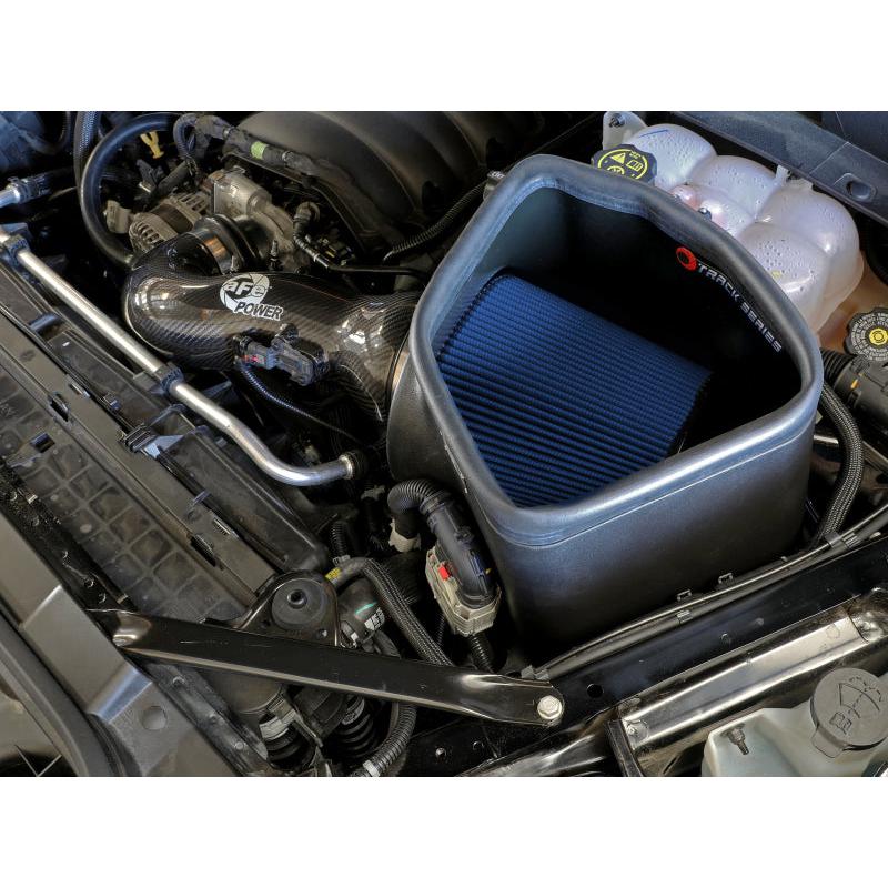 aFe 19-20 GM Trucks 5.3L/6.2L Track Series Carbon Fiber Cold Air Intake System With Pro 5R Filters-SR1 Performance
