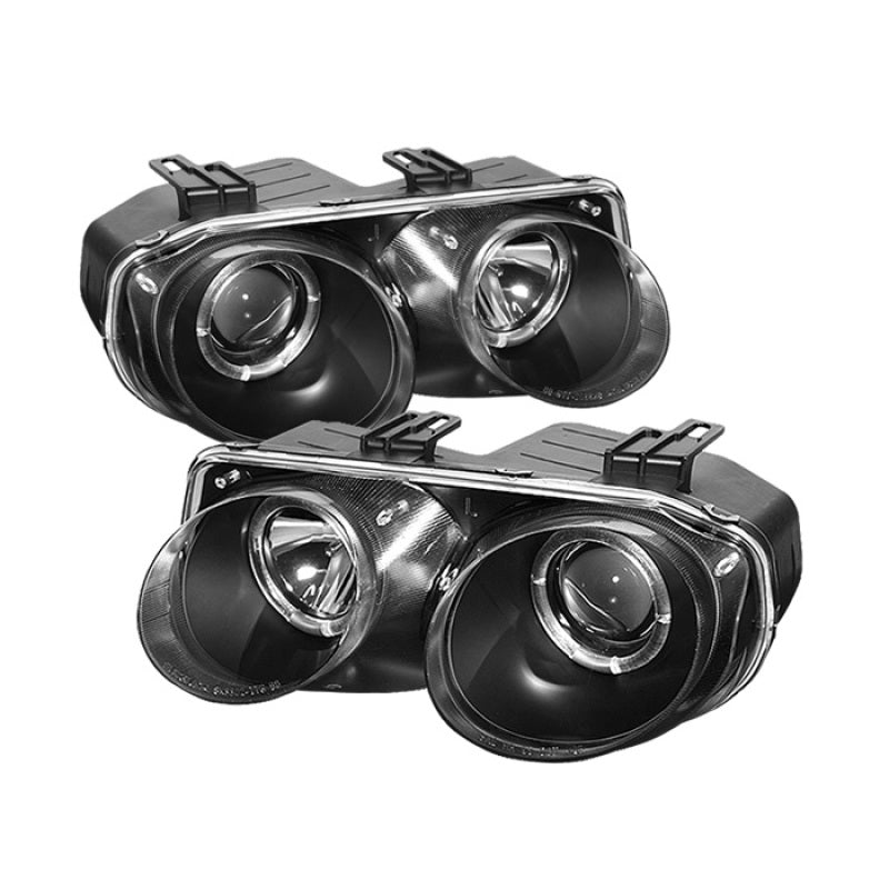 Spyder Acura Integra 98-01 Projector Headlights LED Halo -Black High H1 Low 9006 PRO-YD-AI98-HL-BK-SR1 Performance