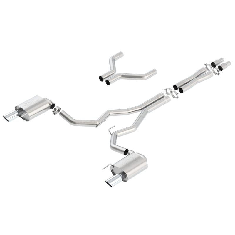 Borla Atak Cat-Back 15-17 Ford Mustang GT 5.0L V8 MT/AT 3in pipe 4in tip-SR1 Performance