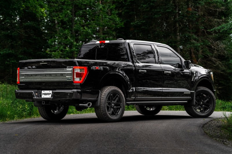MBRP 2021+ Ford F-150 Powerboost Hybrid 3in Single Side Exit - T304-SR1 Performance