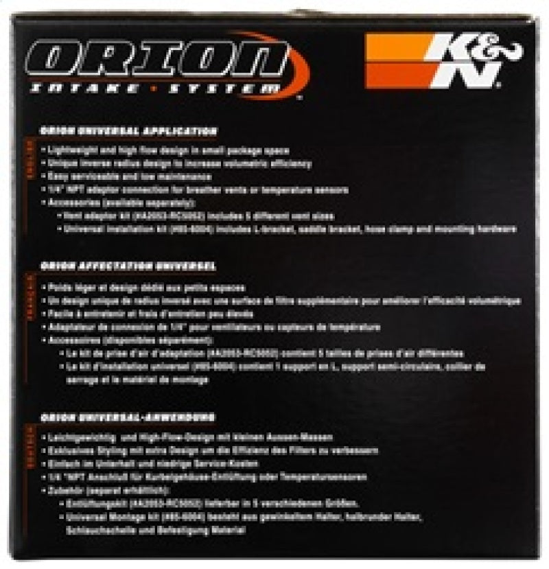 K&N Orion Universal Air Cleaner Assembly-SR1 Performance