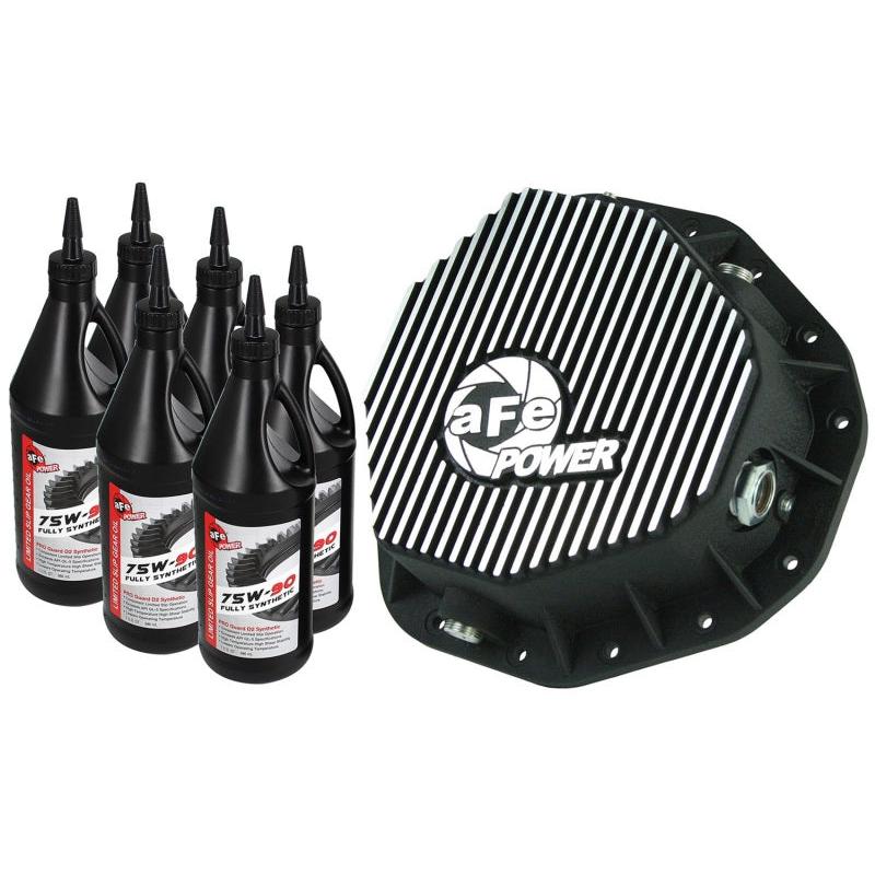 aFe Power Cover Rear Differential w/ 75W-90 Gear Oil Dodge Diesel Trucks 03-05 L6-5.9L-SR1 Performance