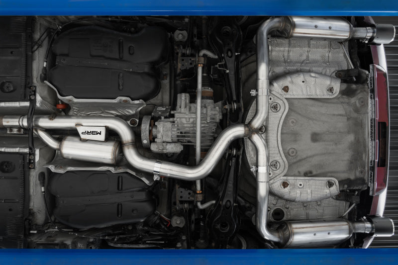 MBRP 17-19 VW Golf Sportwagen/Alltrack 1.8T T304SS 3in Cat-Back 2.5in Dual Split Rear w/ SS Tips-SR1 Performance