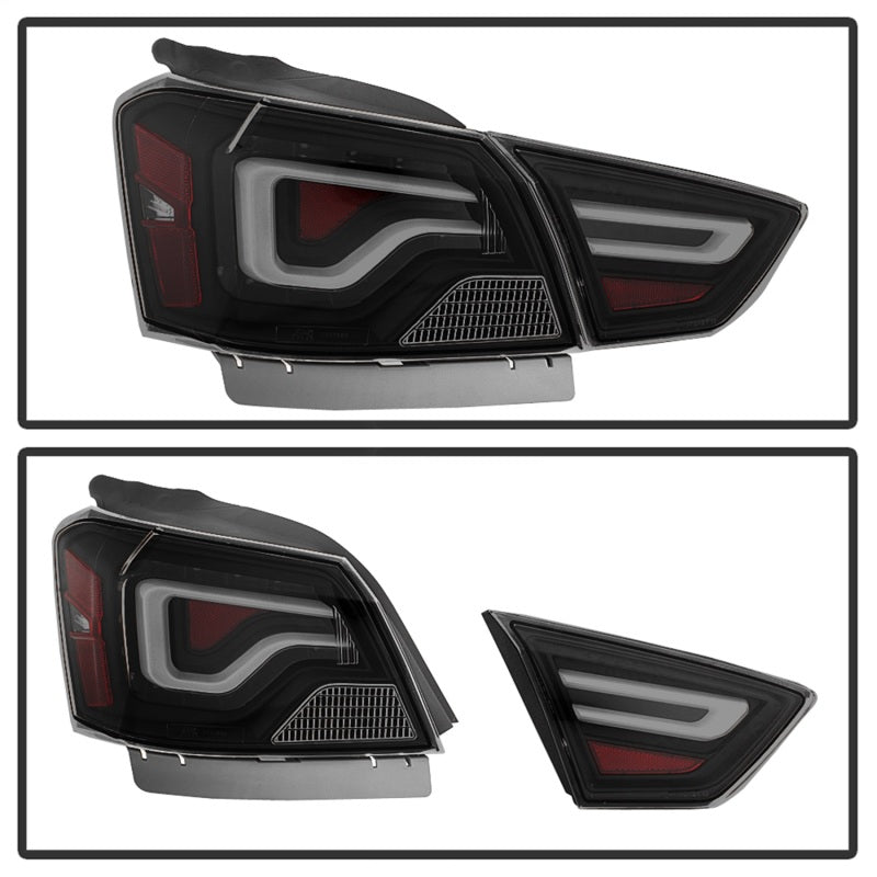 xTune 14-18 Chevy Impala (Excl 14-16 Limited) LED Tail Lights - Black Smoke (ALT-JH-CIM14-LBLED-BSM)-SR1 Performance