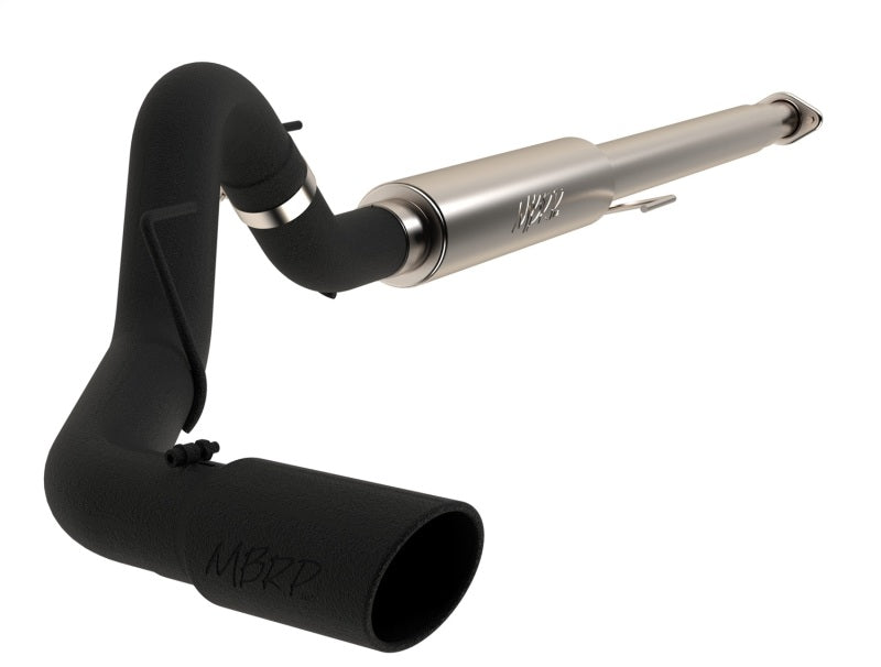 MBRP 2015 Ford F-150 2.7L / 3.5L EcoBoost 4in Cat Back Single Side Black Exhaust System-SR1 Performance