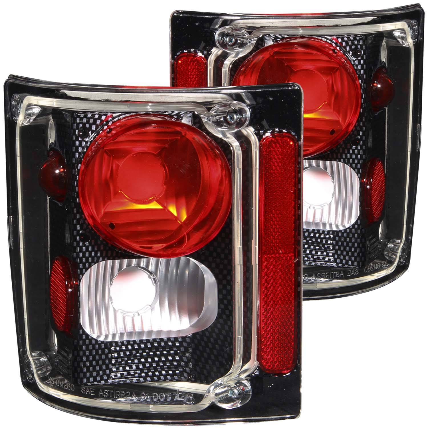 CHEVY/GMC C/K 10/15/20/30 PICKUP 73-87 / SUBURBAN/BLAZER/JIMMY 73-91 TAIL LIGHTS CARBON