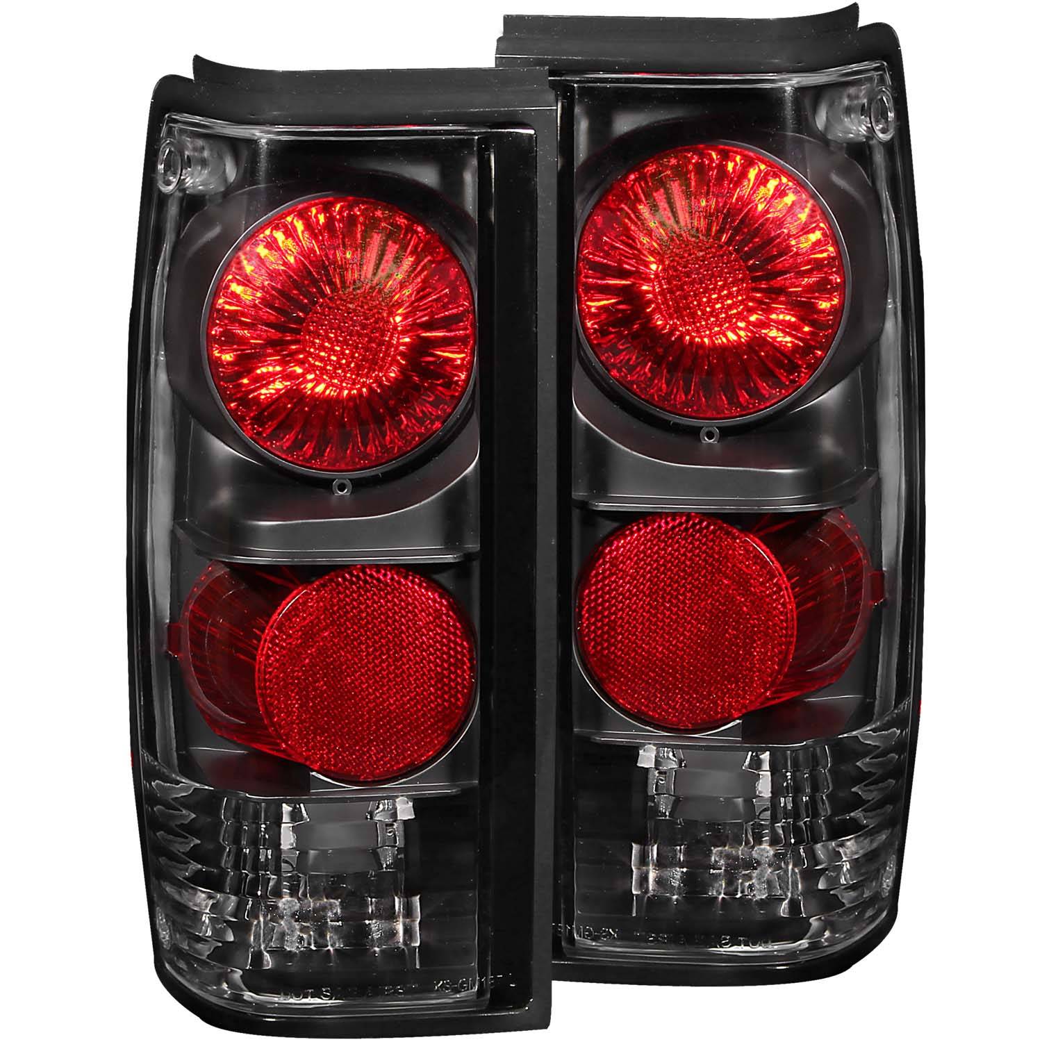 CHEVY S-10 82-93 / GMC SONOMA 91-93 TAIL LIGHTS BLACK