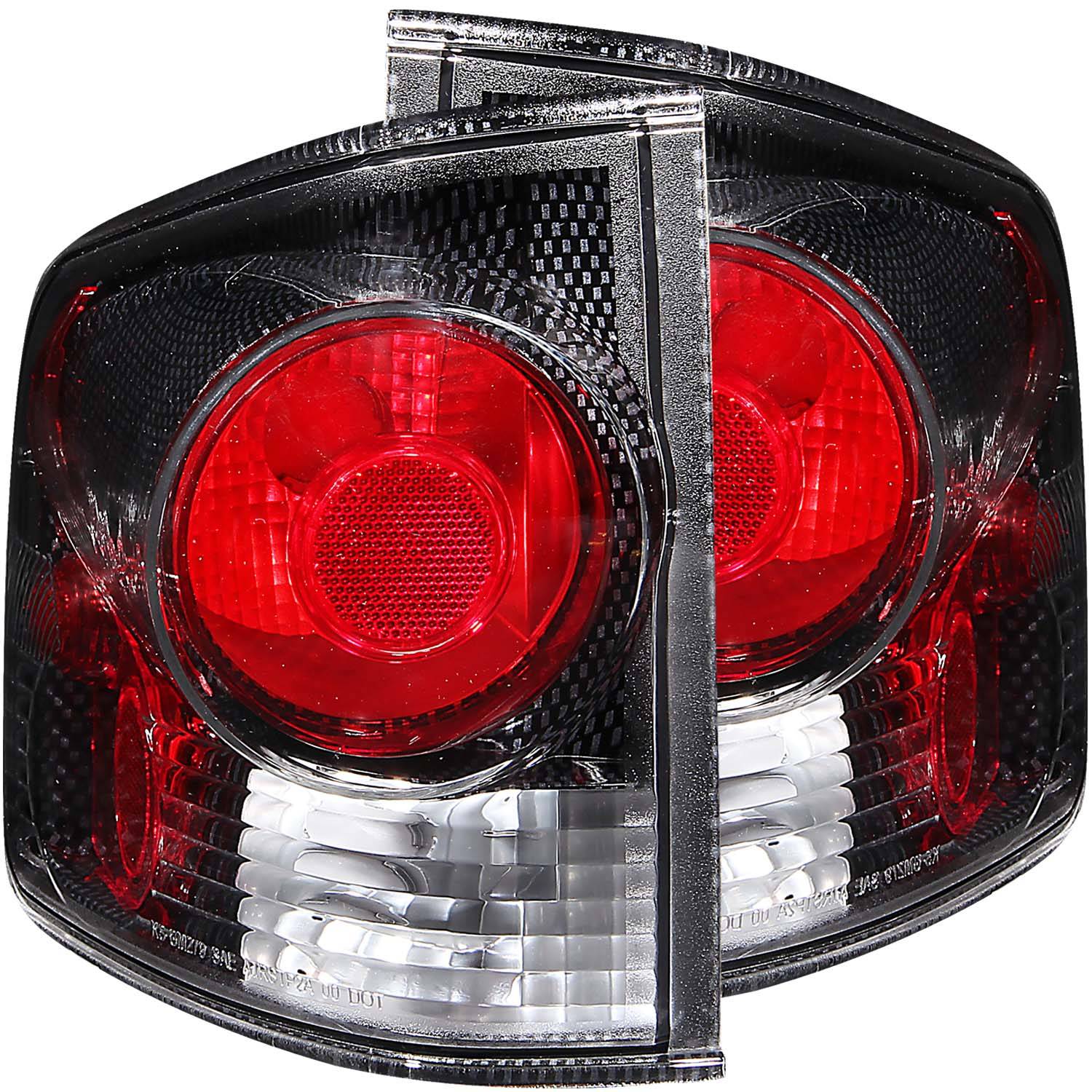 CHEVY S-10 / GMC SONOMA 94-04 TAIL LIGHTS 3D STYLE CARBON CLEAR LENS