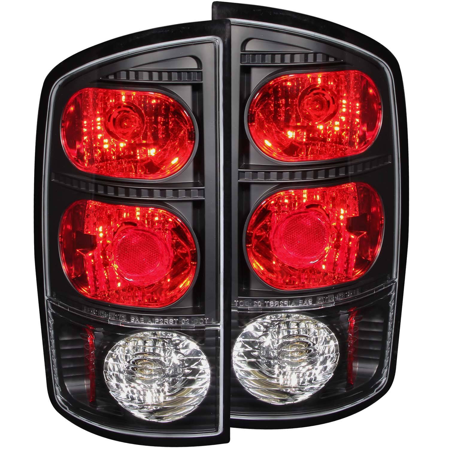 DODGE RAM 1500 02-06 / 2500/3500 03-06 TAIL LIGHTS BLACK
