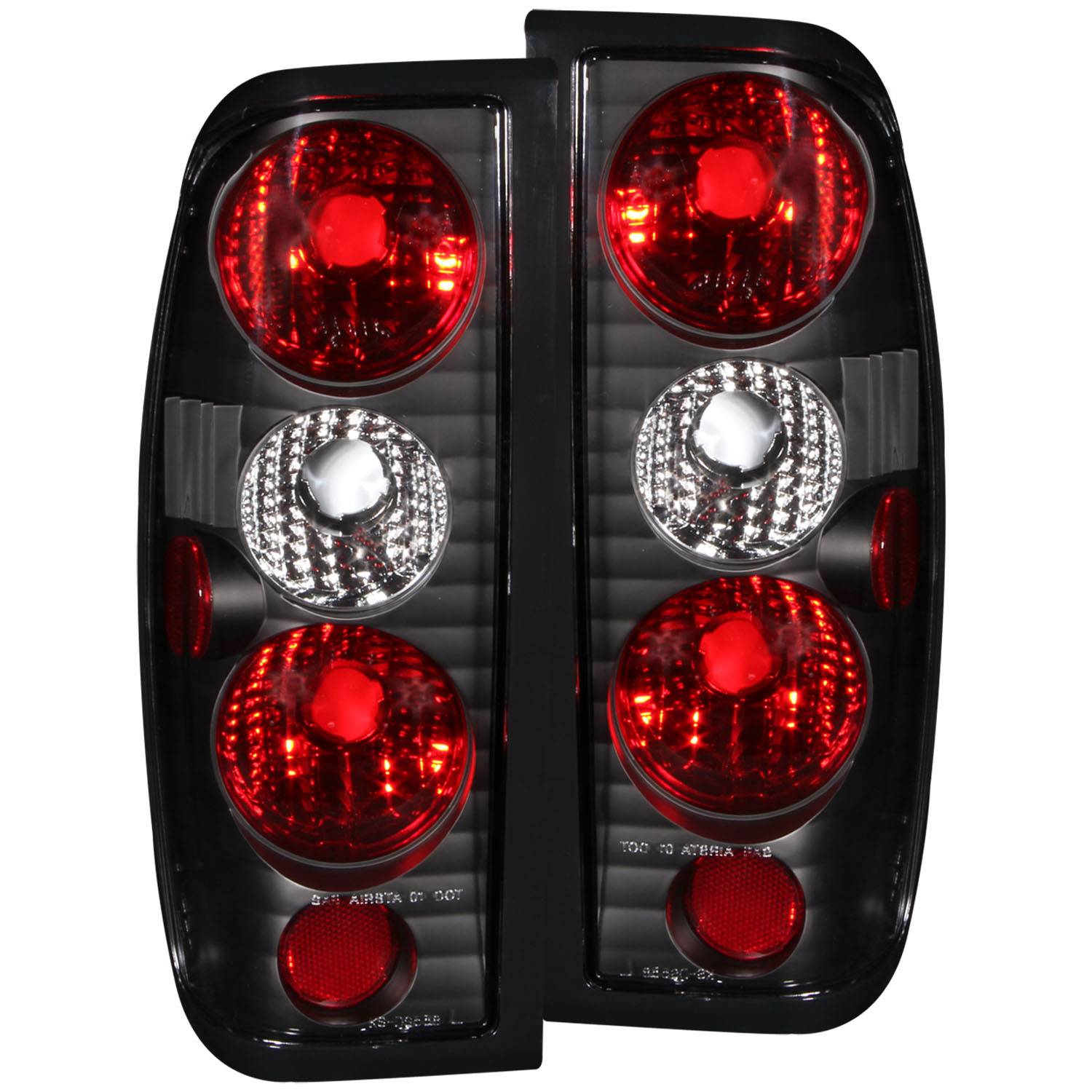 NISSAN FRONTIER 98-04 TAIL LIGHTS BLACK