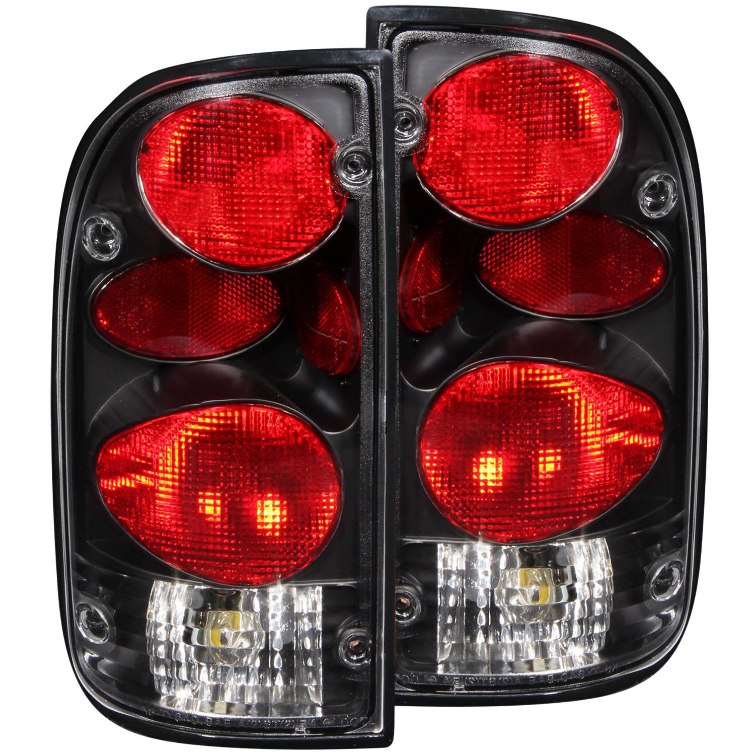 TOYOTA TACOMA 95-00 TAIL LIGHTS BLACK G2