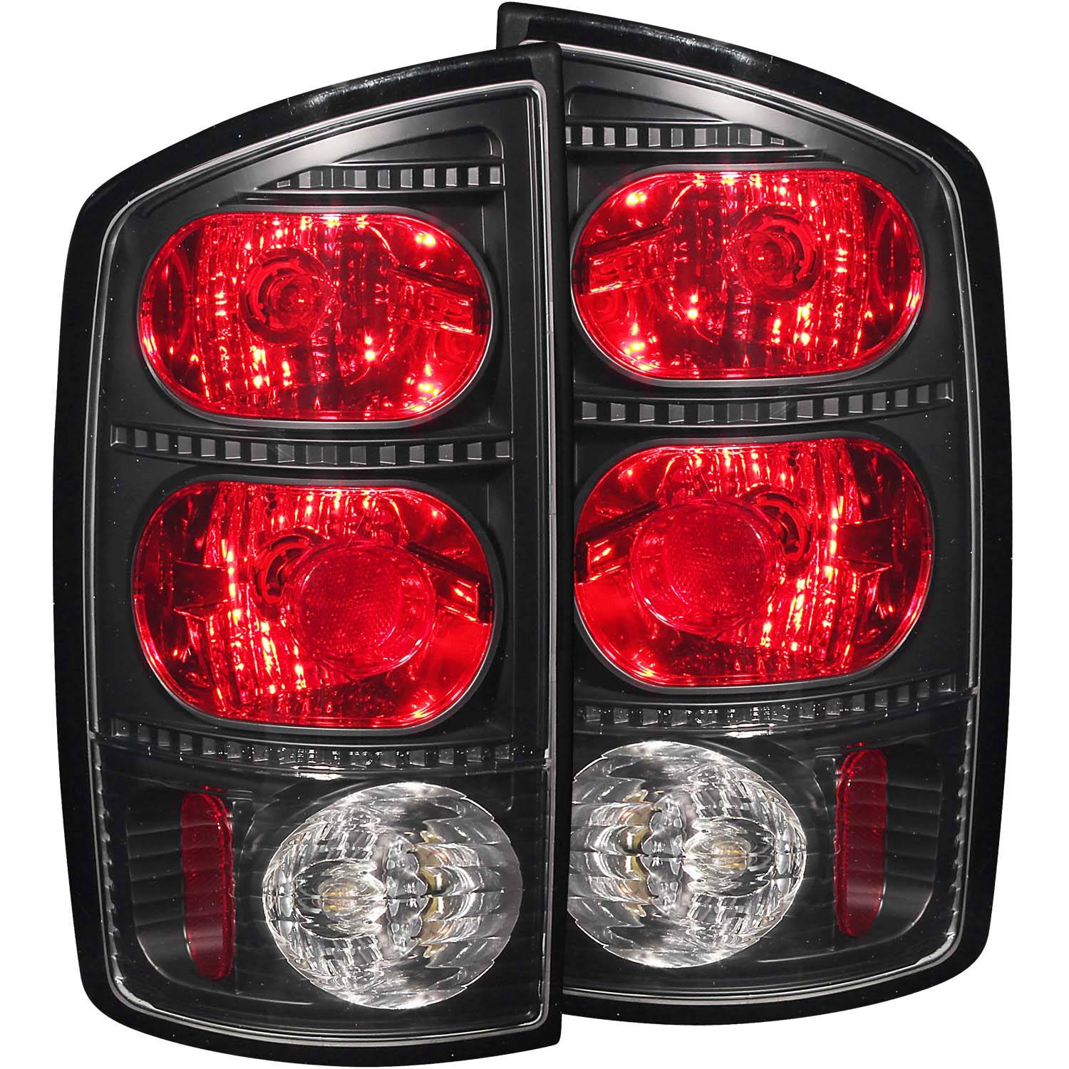 DODGE RAM 1500 02-06 / 2500/3500 03-06 TAIL LIGHTS BLACK SMOKE LENS