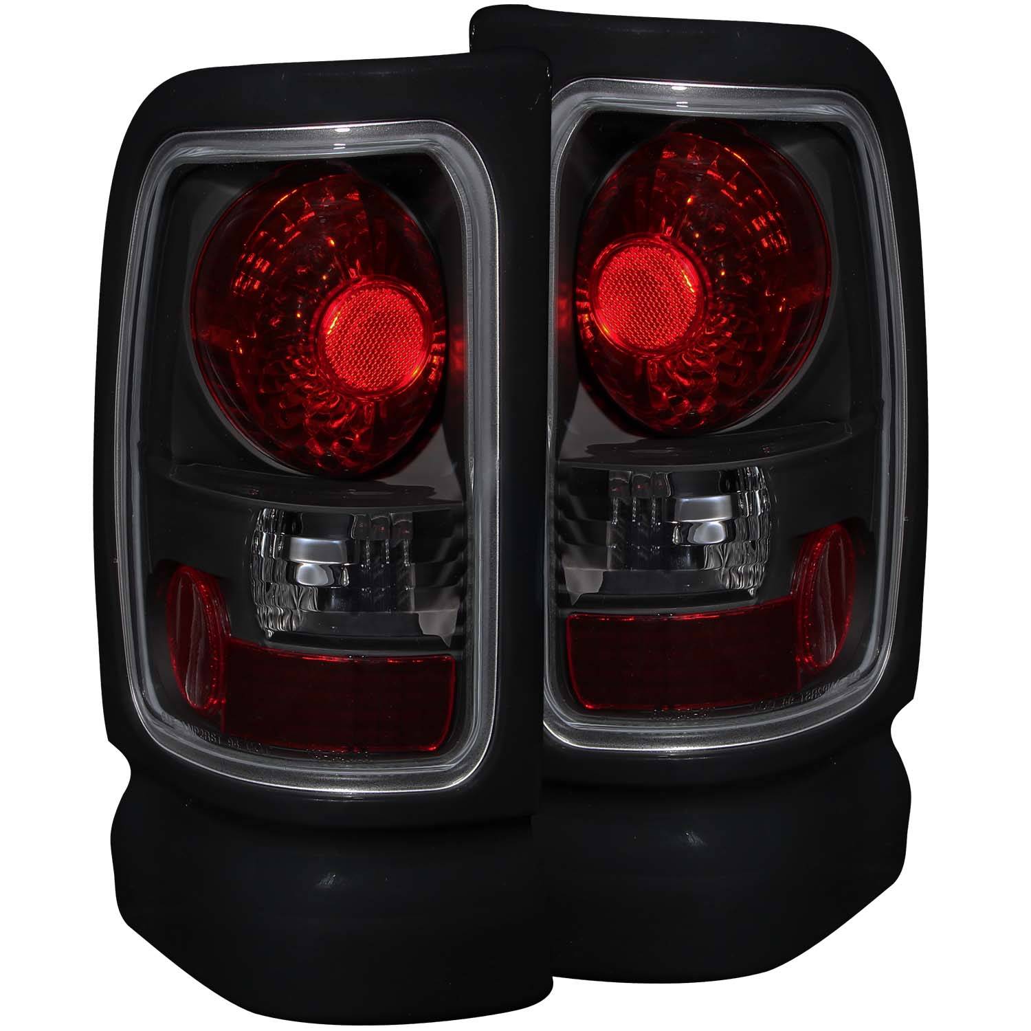 DODGE RAM 1500 94-01 / 2500/3500 94-02 TAIL LIGHTS BLACK SMOKE LENS