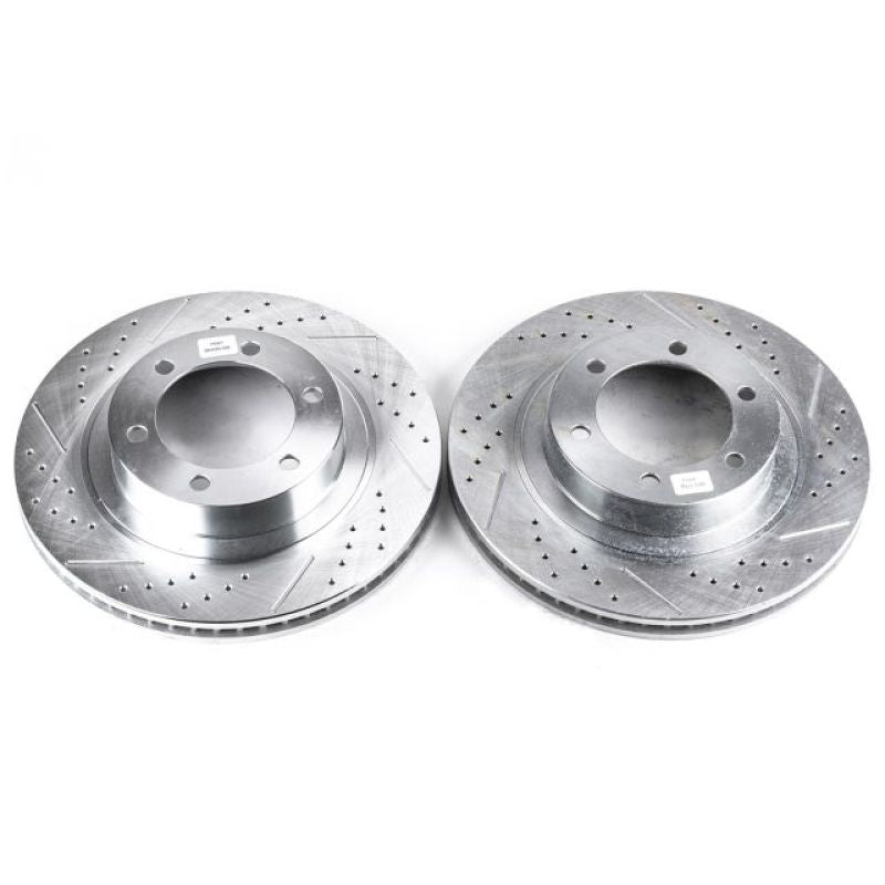 Power Stop 03-09 Lexus GX470 Front Evolution Drilled & Slotted Rotors - Pair-SR1 Performance