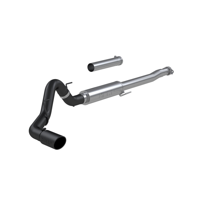 MBRP 2021+ Ford F150 2.7L/3.5L/5.0L 4in Black-Coated AL Steel Cat-Back - RACE VERSION-SR1 Performance
