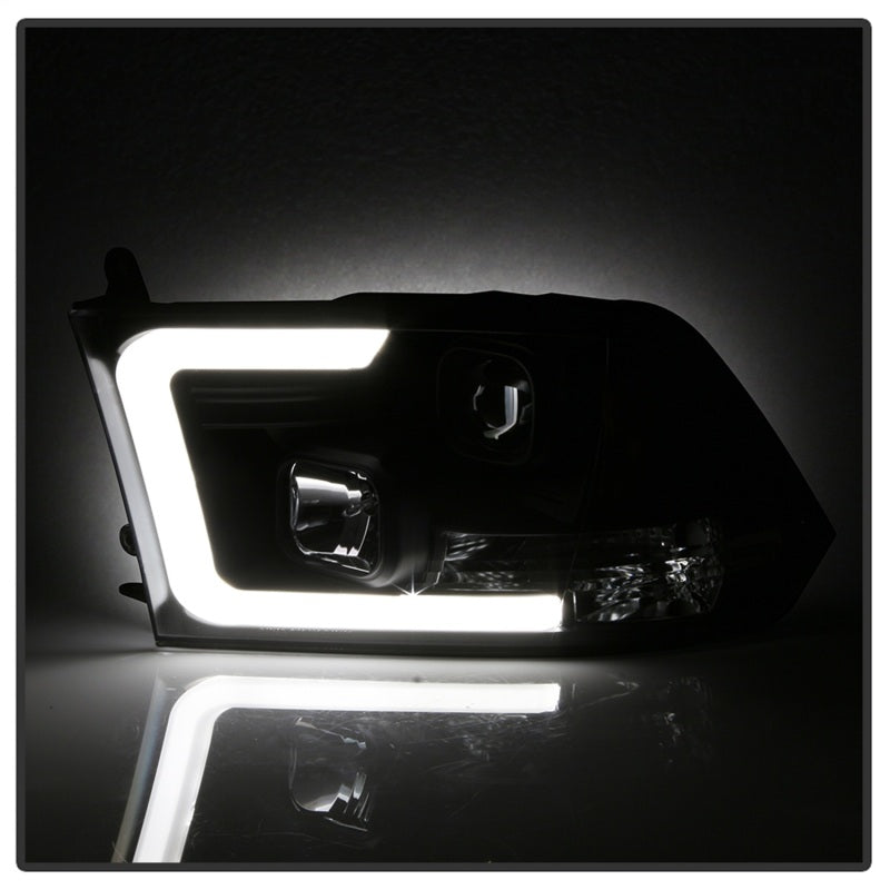 Spyder 09-16 Dodge Ram 1500 Version 2 Headlights Light Bar DRL Black PRO-YD-DR09V2-LBDRL-BK-SR1 Performance