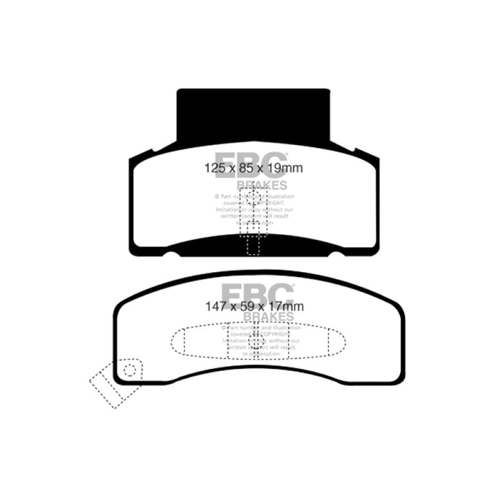 EBC Yellowstuff Front Brake Pads for Chevrolet C3500 1997-2000 | High-Performance Street & Track Use
