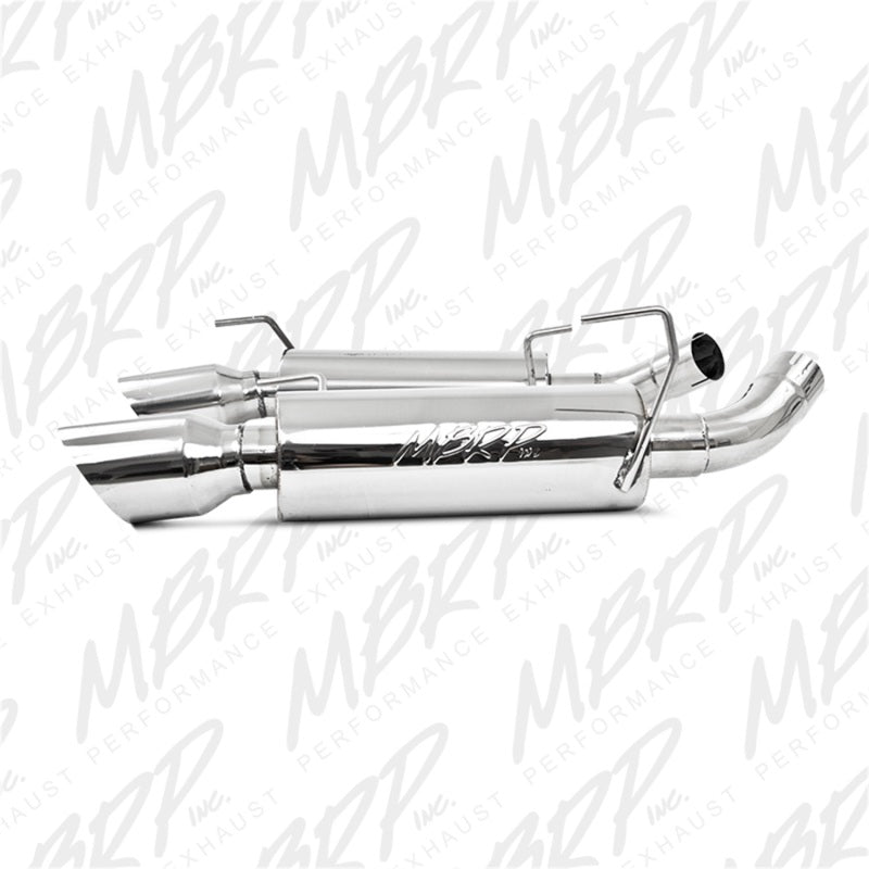 MBRP 05-10 Ford Mustang GT 5.0/Shelby GT500 Dual Mufflers Axle Back Split Rear T304-SR1 Performance