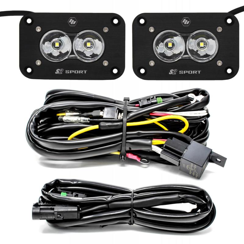 Baja Designs S2 Sport Flush Mount Work/Scene Pattern LED Work Light - Clear-SR1 Performance