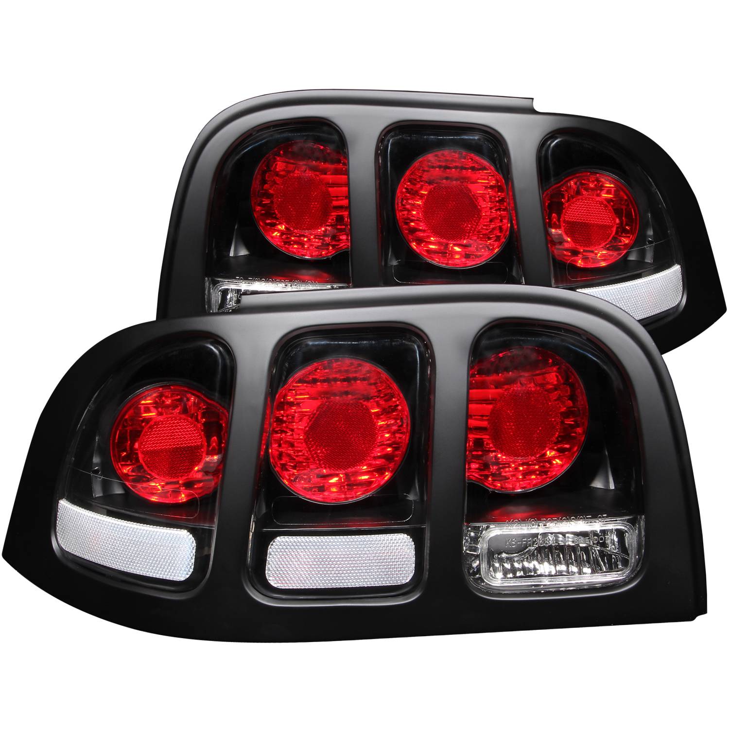 FORD MUSTANG 96-98 TAIL LIGHTS BLACK
