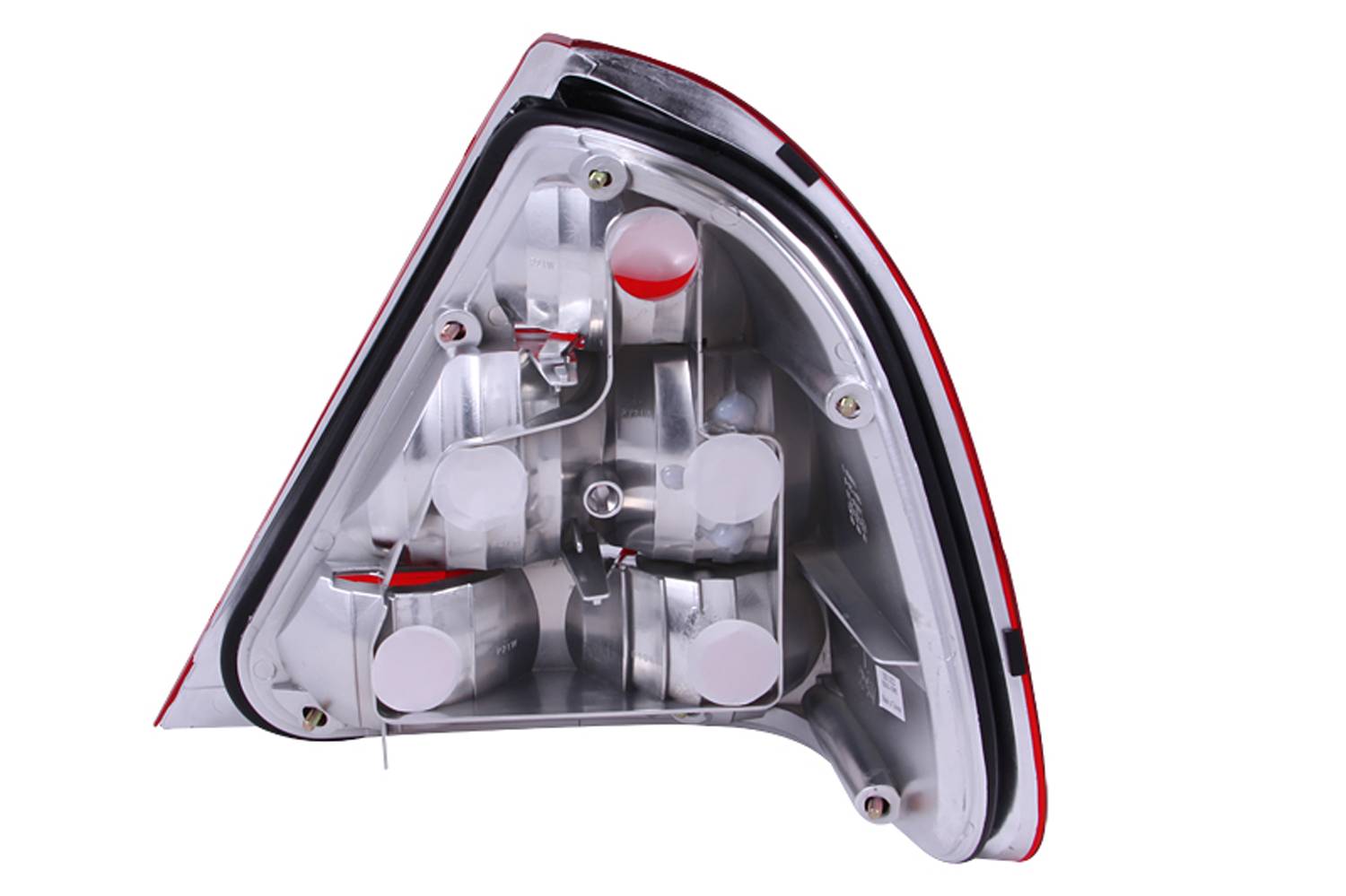 MBZ C CLASS W202 94-00 4DR C220/C230/C280/C36/C43 TAIL LIGHTS CHROME RED/CLEAR LENS