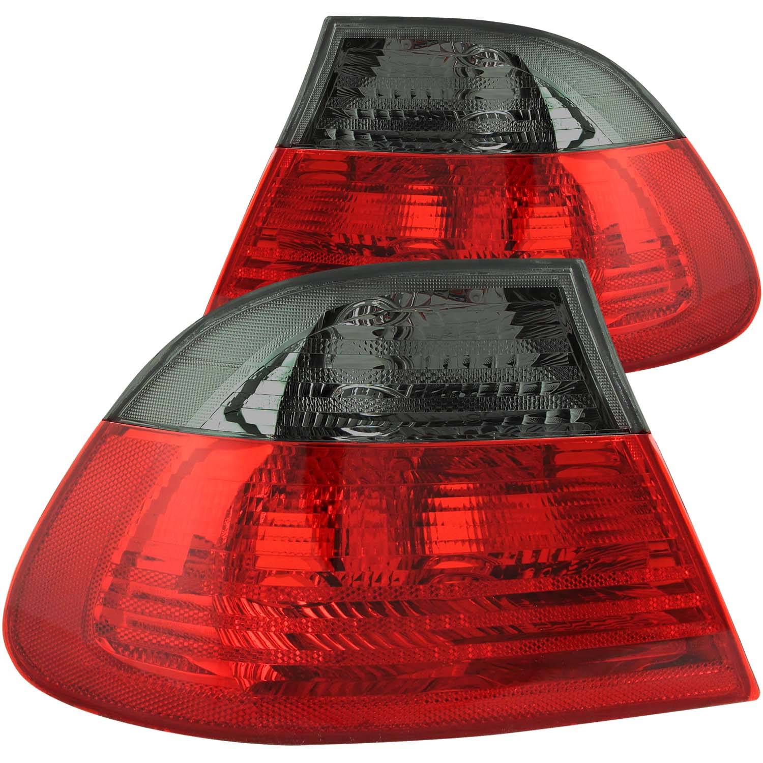 BMW 3 SERIES E46 00-03 2DR / M3 01-02 TAIL LIGHTS RED/SMOKE LENS