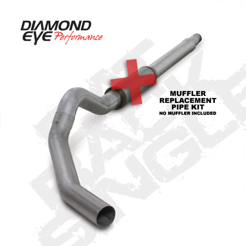 Diamond Eye KIT 5in CB MFLR RPLCMENT PIPE SGL AL: 03-07 FORD 6.0L F250/F350-SR1 Performance