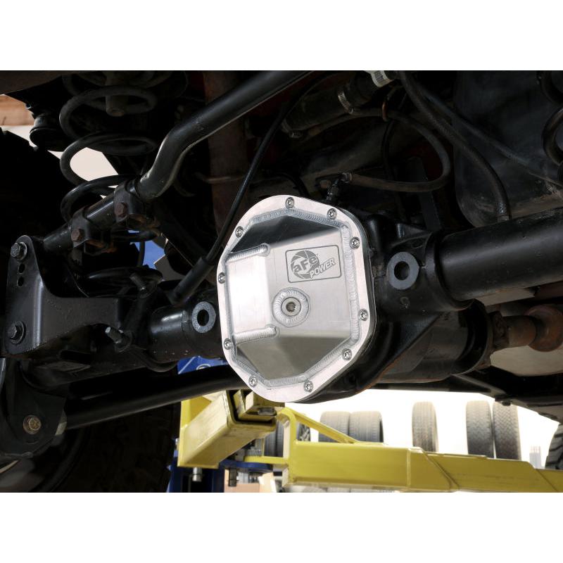 aFe 97-18 Jeep Wrangler TJ/JK Dana 44 Street Series Differential Cover w/ Machined Fins - Aluminum-SR1 Performance