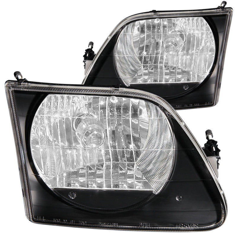 ANZO 1997.5-2003 Ford F-150 Crystal Headlights Black G2-SR1 Performance