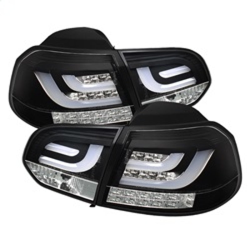 Spyder Volkswagen Golf/GTI 10-13 G2 Type With Light Bar LED Tail Lights Black ALT-YD-VG10-LED-G2-BK-SR1 Performance