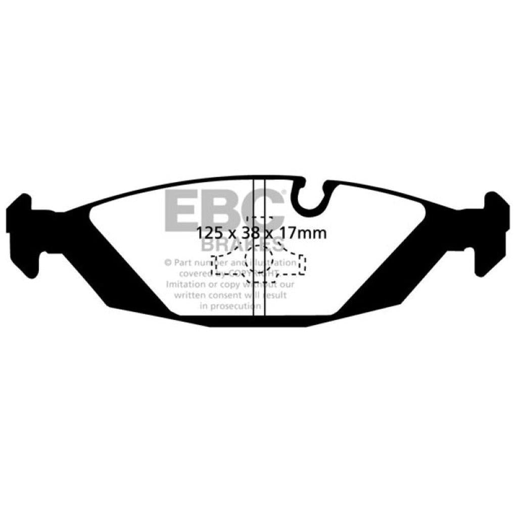 EBC Yellowstuff Rear Brake Pads for 1988-1992 BMW 3 Series – High-Performance Street and Track Use