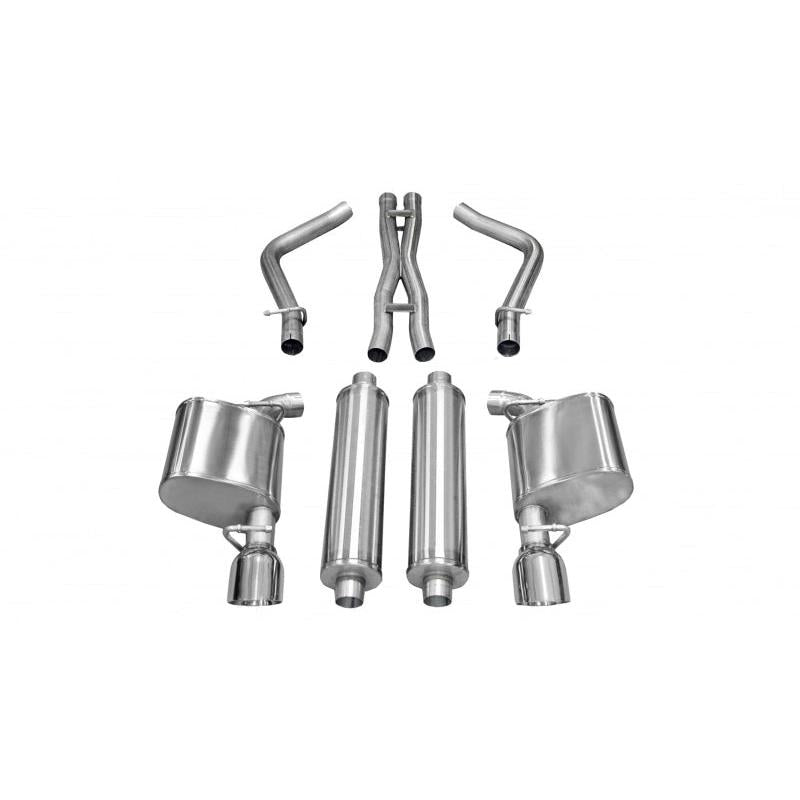 Corsa 2011-2013 Chrysler 300 R/T 5.7L V8 Polished Sport Cat-Back Exhaust-SR1 Performance