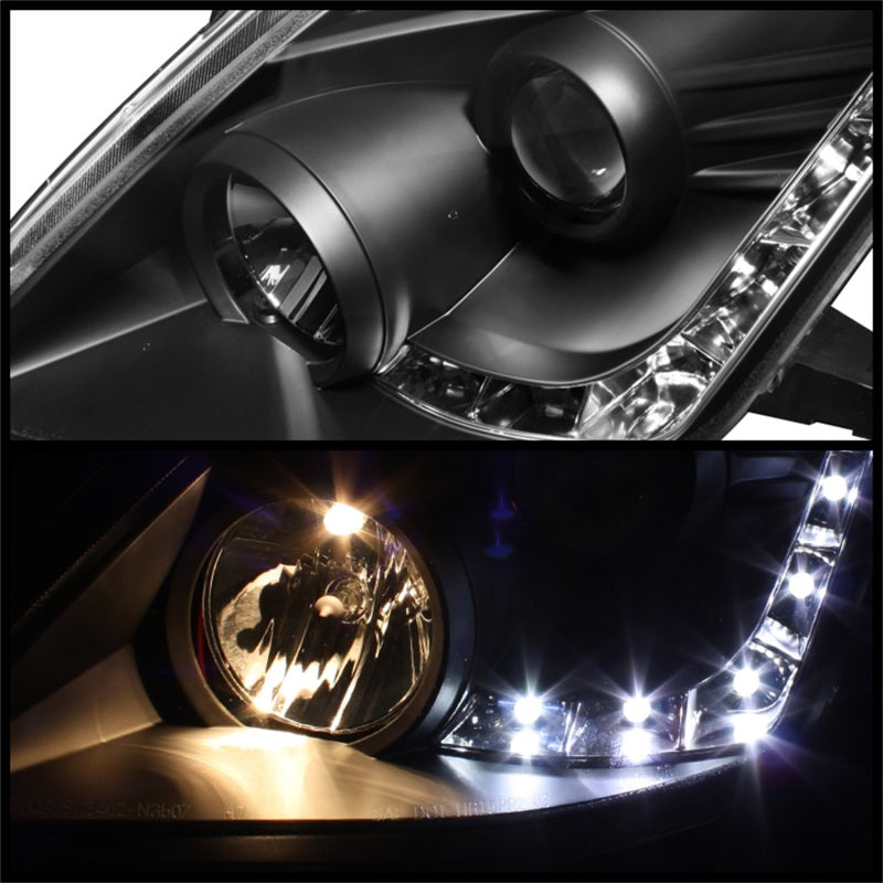 Spyder Nissan 350Z 06-08 Projector Headlights Xenon/HID Model- DRL Blk PRO-YD-N350Z06-HID-DRL-BK-SR1 Performance
