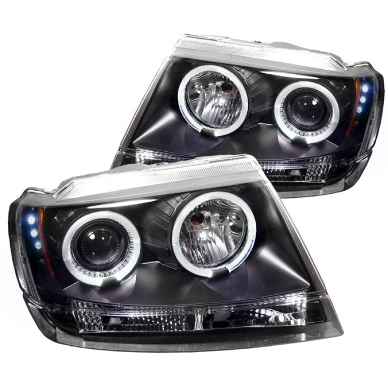 Spyder Jeep Grand Cherokee 99-04 Projector Headlights LED Halo LED Blk - PRO-YD-JGC99-HL-BK-SR1 Performance