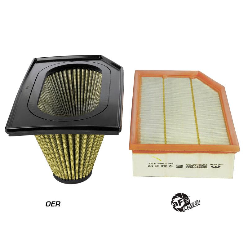aFe Magnum FLOW Pro Guard7 Inverted Replacement Air Filter 18-19 Jeep Wrangler (JL) I4-2.0L(t)-SR1 Performance
