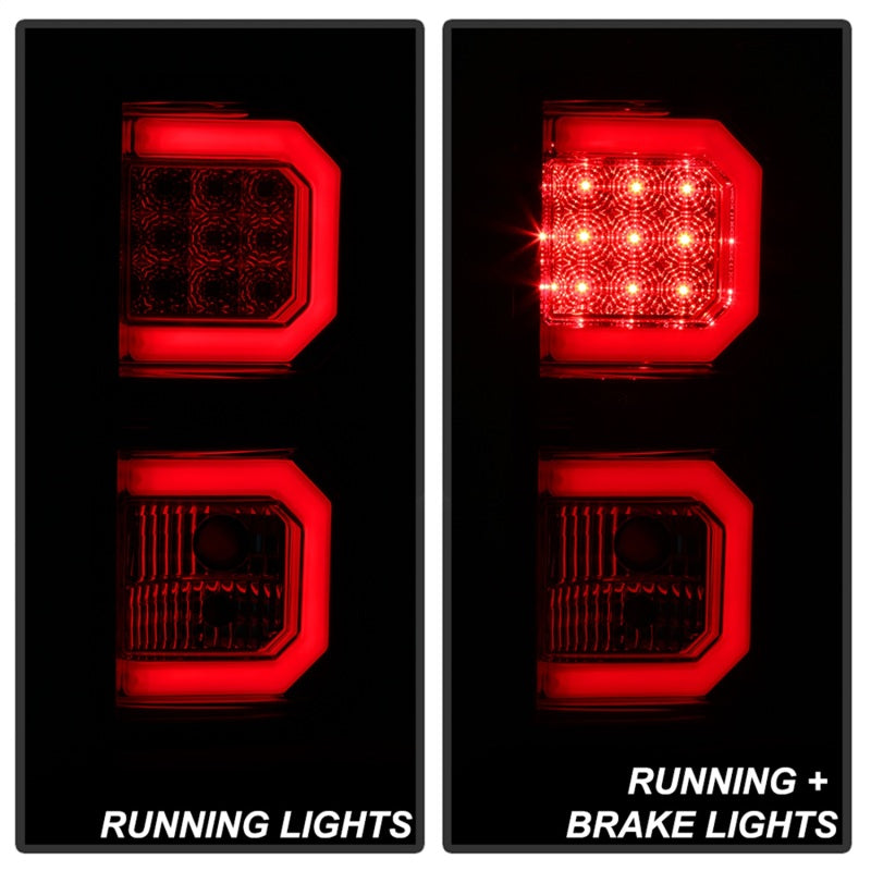 Spyder 07-13 Toyota Tundra V2 Light Bar LED Tail Lights - Red Clear ALT-YD-TTU07V2-LB-RC-SR1 Performance