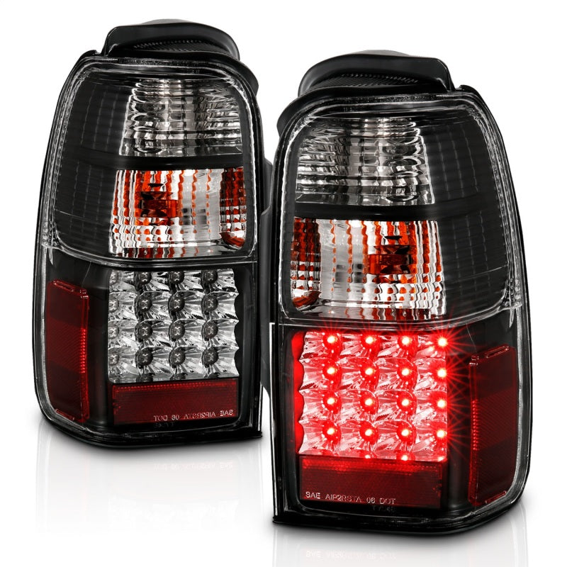 ANZO 2001-2002 Toyota 4 Runner LED Taillights Black-SR1 Performance