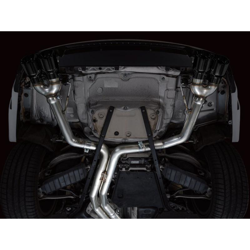AWE Tuning 19-23 Audi C8 S6/S7 2.9T V6 AWD Track Edition Exhaust - Diamond Black Tips-SR1 Performance