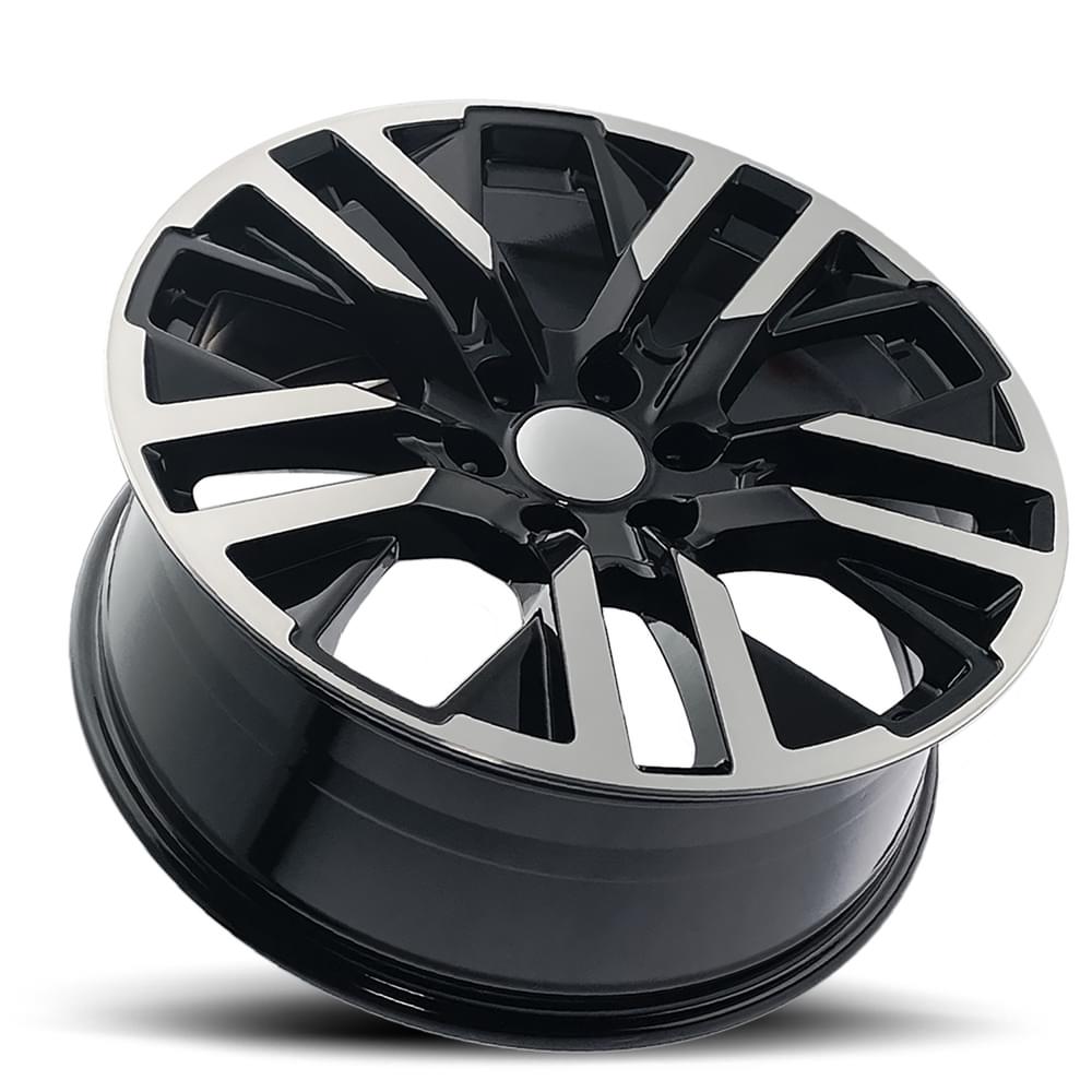 FR 96 – GMC CARBONPRO REPLICA WHEELS-Gloss Black Machine Face 22x9 6x5.5 + 28 HB 78.1