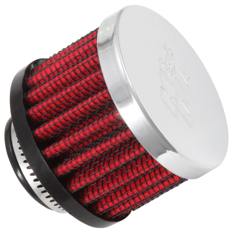 K&N 3/4 inch ID 2 inch OD 1.5 inch H Clamp On Crankcase Vent Filter-SR1 Performance