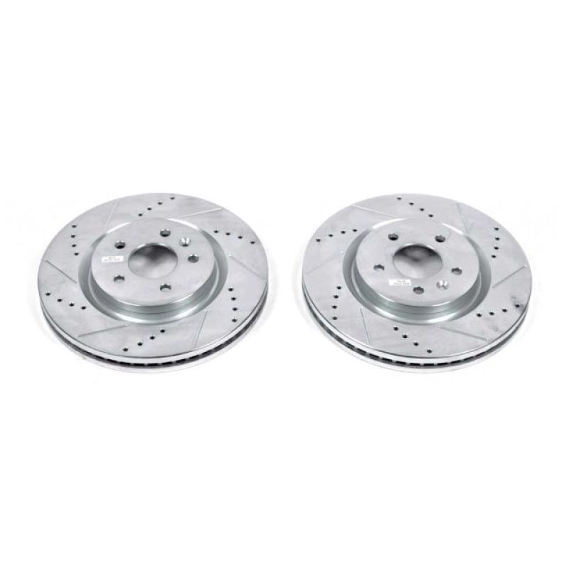 Power Stop 11-19 Ford Explorer Front Evolution Drilled & Slotted Rotors - Pair-SR1 Performance