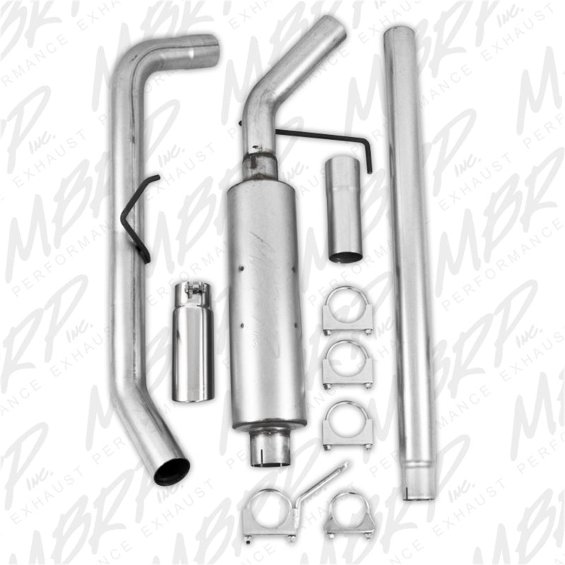 MBRP 2004-2008 Ford F150 EC/CC-SB Cat Back Single Side-SR1 Performance